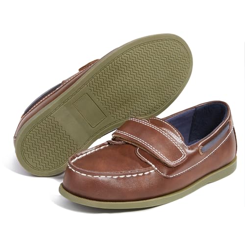 Image of Boys Dress Shoes Casual Loafers Little Kid /Big Kid Slip Boat Shoes