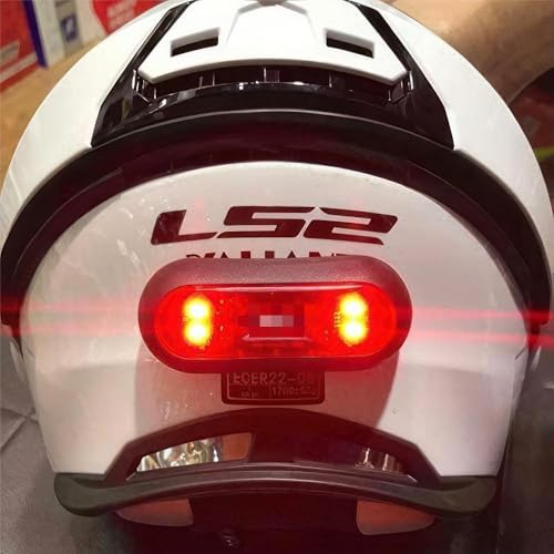 Riloer Bike Helmet Light, LED Bicycle Front Rear Helmet Light USB Rechargeable Waterproof with 3 Lighting Modes for Riding or Outdoor Activities,Bike Lights Front and Back