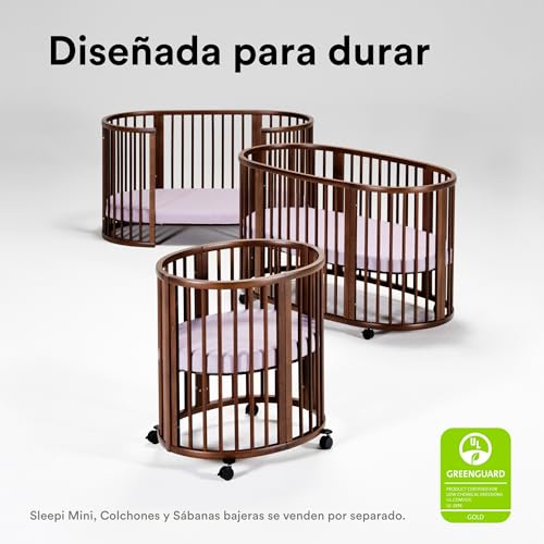 Miniatura 6 de Stokke Sleepi Cama V3, Marrón Cálido - De 0 A 5 Años - Ajustable, Ligera Y Flexible - Estructura Resistente De Madera De Haya