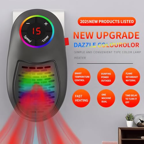 Calefactor Eléctrico portátil con temperatura ajustable miniatura 3
