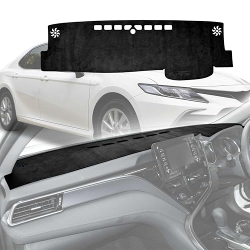 X-CAR Dash Mat for Toyota Camry 2018-2024 Without Heads Up Display Non-Slip Microfiber Pad Cover Interior Accessories