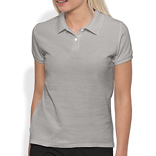 Kit 5 Camisas gola polo feminina lisa Factory 42 (Bordô, Preto, Branco, Mescla, Azul Marinho, GG)