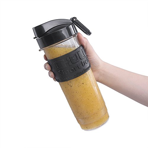 CHULUX Personal Travel Bottle Anti-slip Silicone Ring Blender Jar,20 Ounce