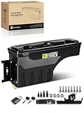 YHTAUTO Driver Side Truck Bed Storage Tool Box Lockable Compatible with 2005-2023 Toyota Tacoma, 2019-2023 with Storage Box, Swing Waterproof Wheel Well Toolbox