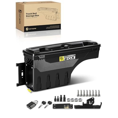 YHTAUTO Driver Side Truck Bed Storage Tool Box for Toyota Tacoma 2005-2023…