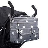 ✅BTR Kinderwagen Organizer wasserdicht: L:33cm x B:9cm x H:22cm