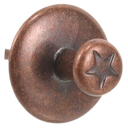 Image of DOITOOL 20pcs Zinc Alloy Star Push Pins Decorative Picture Hanging Hardware Wall Pin for Hanging Pictures Heavy Duty Picture Hangers Red Bronze