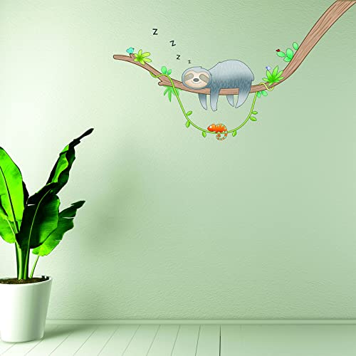 Vinilos Decorativos de Tela Sleepy Sloth para Pared miniatura 3