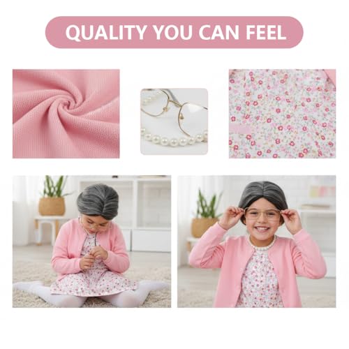Disfraz Niña Abuela 9 Pzs Talla 8-10 Años miniatura 5