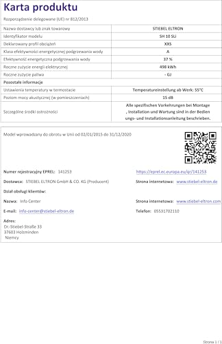 STIEBEL ELTRON SH 10 SL | druckfeste / Übertisch Variante - 7