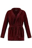 chenille strickjacke kuschelweiche Qualität Ulla Popken Damen große Größen Chenille-Strickjacke rote Beere 50/52 725712 52-50+