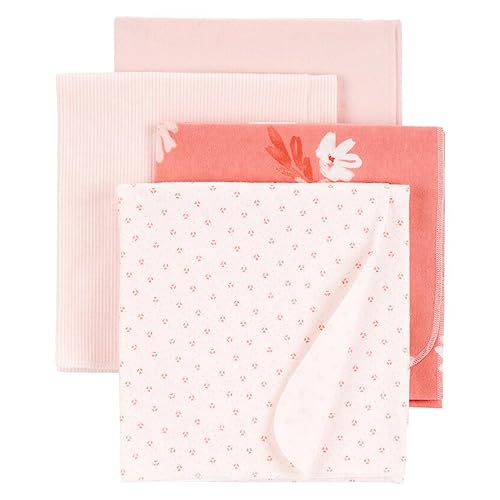 Image of Carter's Baby 4-Pack Receiving Blankets (Pink)