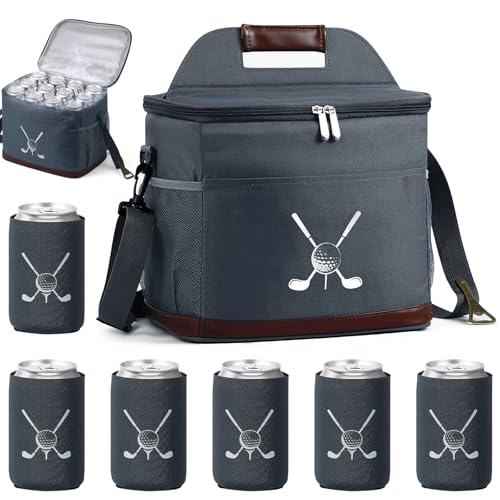 Reallnaive Golf Cart Cooler Bag Insulated with 6 Beer Can