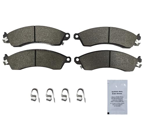 Image of HUSCH D412 Front Ceramic Brake Pads Kit Fit For Chevrolet Camaro 1987-1992, For Corvette 1988-1996, For Ford Mustang 1994-2004, For Pontiac Firebird 1988-1989