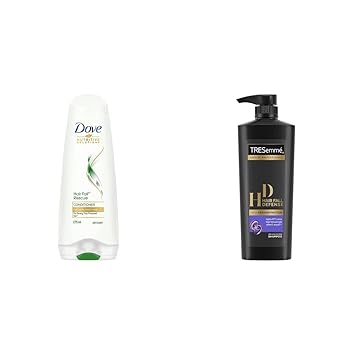 Dove Hair Fall Rescue Conditioner, 180ml And TRESemme Hair Fall Defense Shampoo, 580ml