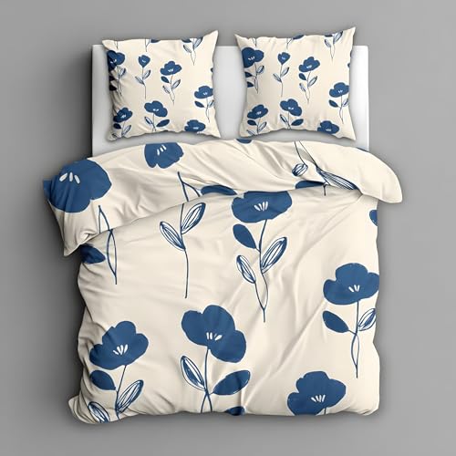 日本製羽毛布団花柄カバー付き 2122 羽毛布団 花柄