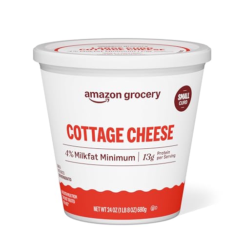 Amazon Grocery, Cottage Cheese, Small Curd, 24 Oz
