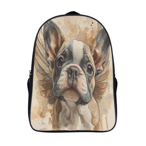 Mochila escolar de Bulldog Francés para niñas en preescolar ideal para el parque y paseos