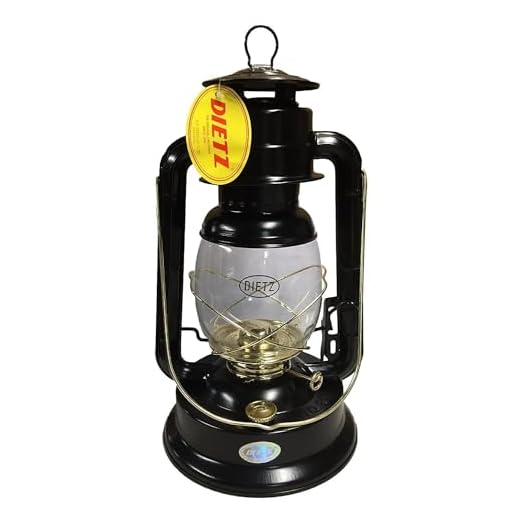 Dietz #90 D-Lite Oil Burning Lantern Black and Gold