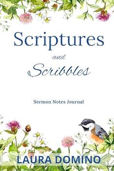 Paperback Scriptures and Scribbles (blue): Sermon Notes Journal Book