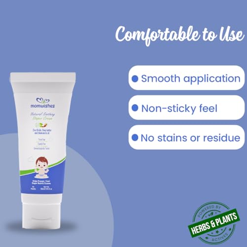 Image of Baby Diaper Rash Cream (50ml) | Rash Relief for Newborns & Babies | Helps Prevent Diaper Rash, Nappy Rash, Redness & Irritation | With Zinc Oxide, Shea Butter & Chamomile | Gentle Baby Skin Protection