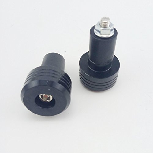 Okstno Motorcycle Handlebar Ends,7/8'' Handle Bar Slider Caps Weight Plugs Cnc Aluminum (Black) #TOP1