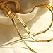 DEARMAY 14K Gold Plated Necklace for Women Dainty Gold Choker Herringbone Necklaces Simple Minimalist Thin Snake Chain Necklace Gold Jewelry Gifts