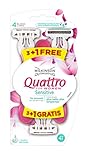 quattro satin sitze Gleitstreifen mit Aloe und Vitamin E für eine schonende Rasur