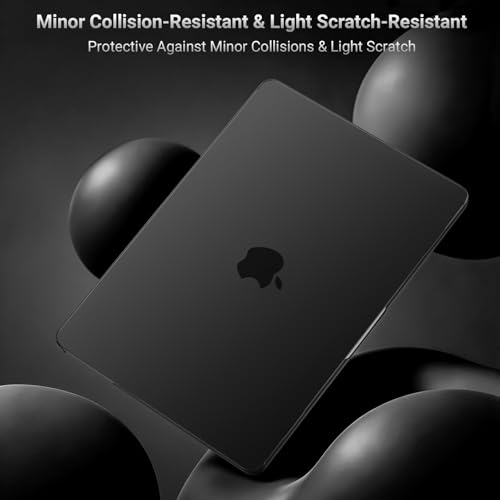 Image of MOSISO Compatible with MacBook Air 13 inch Case M5 2026 M4 2025 M3 M2 2024-2022 A3449 A3240 A3113 A2681, Hard Shell&Keyboard Cover&Screen Film&Type C for MacBook Air 13.6 inch Case, Black