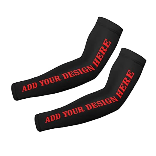 Personalized Arm Sleeves for Men Women Custom Elastic Compression Sleeves for Basketball Football Cycling Baseball