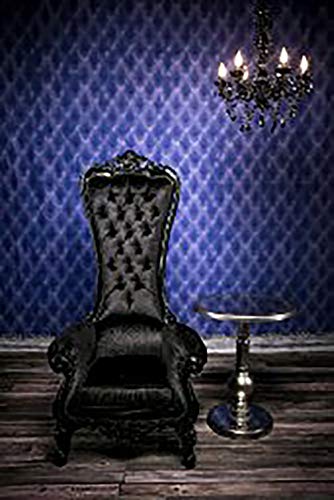 Image of The Original Gypsy 5-Light Flush Mount Crystal Chandelier, Black