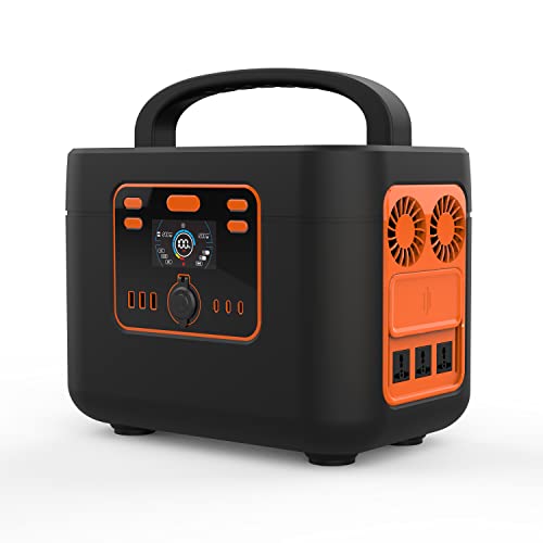 Station d'alimentation Portable, Batterie au Lithium Mobile Solaire 1200 W pour Alimentation d'urgence Domestique avec Prises Lithium-ION 1200 W/Type C/110 V AC, Camping en Plein air pour Camping-Car Cover