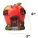 VP Home Apple Fairy House Solar Light for Home and Outdoor Decor, Apple House Solar Powered Flickering LED Garden Light Fairy House Backyard Halloween Decoration