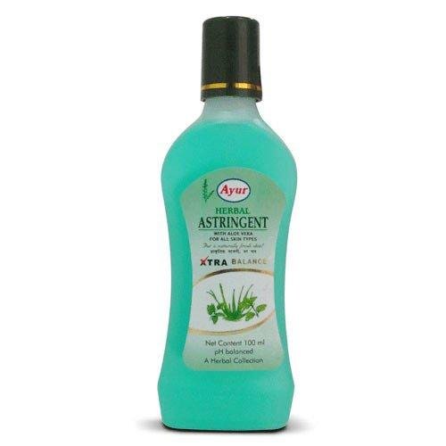 Ayur Herbals Astringent 100ml : Ayur Herbal Moisturizer Astringent Skin Toner Cleansing Body Care Lotion with Aloe Vera, P...