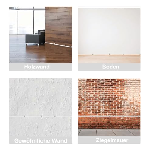 Temolink Kabelschellen, 100 Stück Nagelschellen, 5-7 mm, 304 Edelstahl, Kabelmanagement für Telefon und Ethernetkabel, Stromkabel, Rohr, Weiß