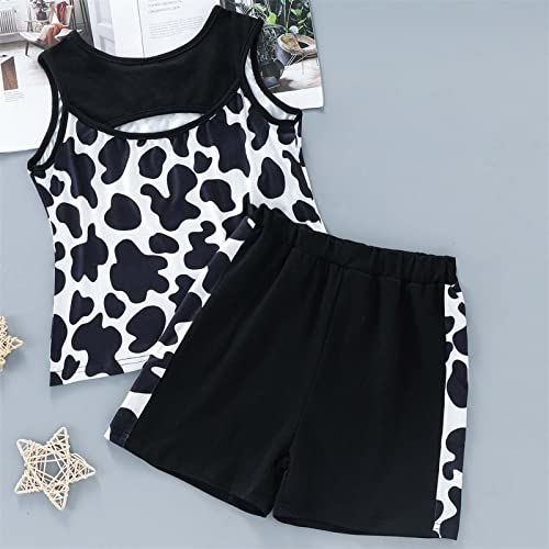 Roupa de banho infantil com estampa de vaca leite, respirável, macia, para o verão, para meninas, Pr