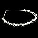 ROSENICE Blatt Haarband Stirnband Tiara Kristall Strass Haarreif Haarschmuck