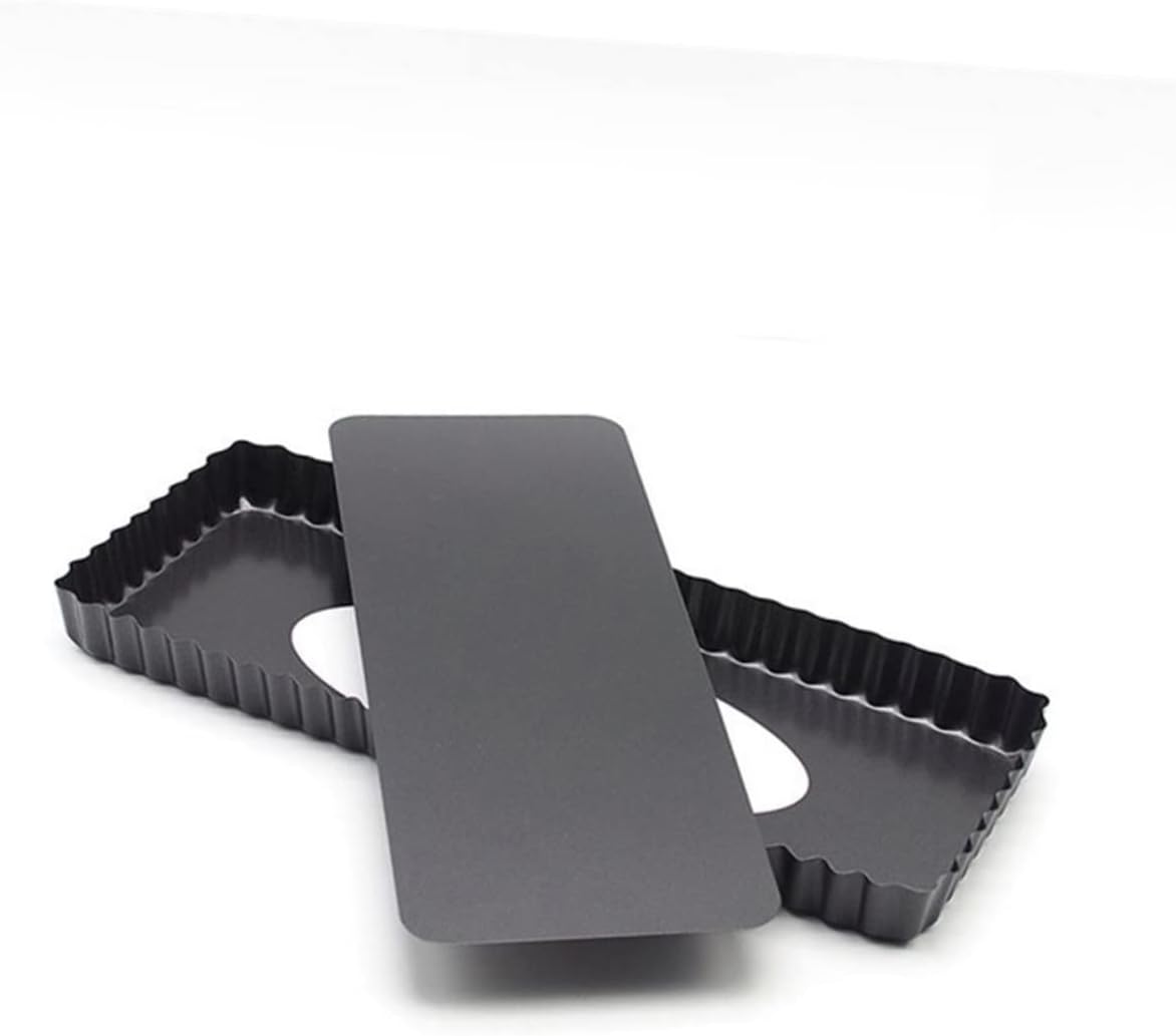 Fluted Pie Tart Pan Rectangular Nonstick Baking Tray Quiche Tool Baking Tools Easy Release Bottom