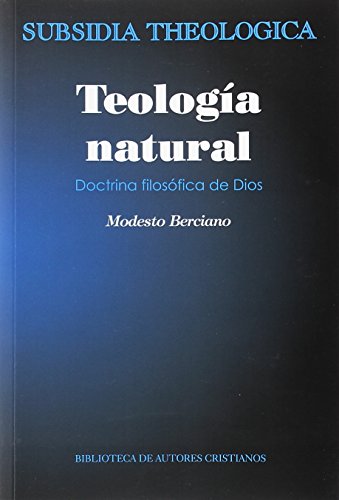 Portada de Teología natural. Doctrina filosófica de Dios