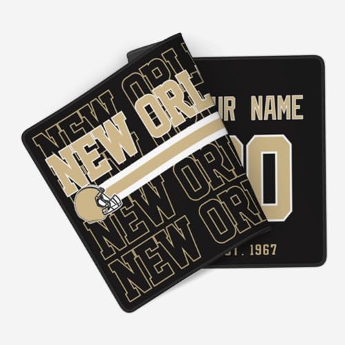 Image of ANTKING New Orleans Mouse Pad Custom Name and Number Desk Pad for Men Women Youth Gifts
