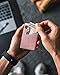VULKIT Cardholder Wallet for Men Metal Wallets with RFID Blocking Layer Slim Minimalist Aluminum Wallet with Pop up Quick Card Access Business Card Holder, Holds up to 7 Cards, Rose