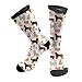 MOLIAN Fashion Dogs Athletic Crew Cushion Socks Unisex Breathable Mid-Calf Socks for Running Workout