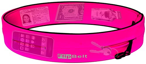 Laufgürtel FlipBelt Klassisch, mit mehreren Taschen M Rosa