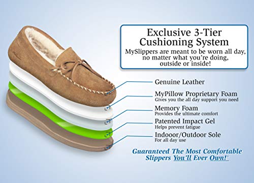 Myslipper Women's Size 8 Blush Moccasin Slippers By:mypillow #TOP4