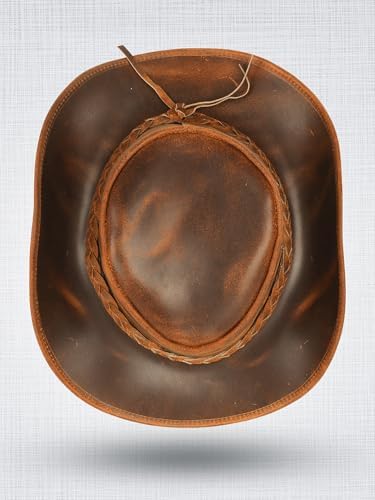 BenzHawk Western Cowboy Hats, Brown, Medium : Buy Online at Best