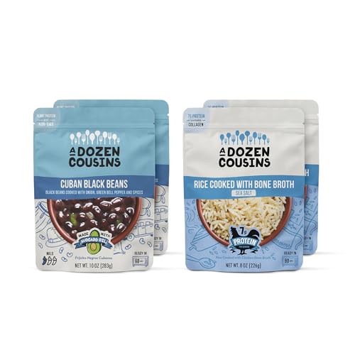 A Dozen Cousins Beans and Rice 4-Pack, 2 Cuban Black