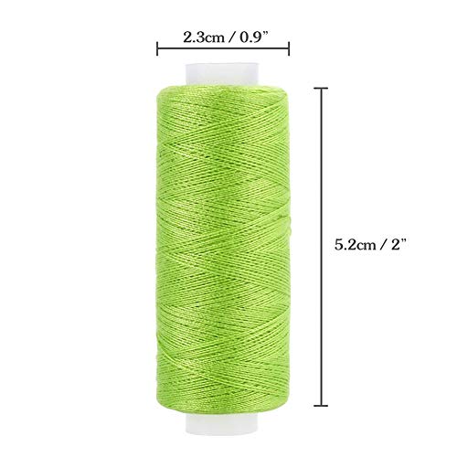 Queta 30 Color Polyester Sewing Thread Kit - 30 Spools for Hand & Machine Sewing, Includes 2 Needle Threaders, 16 Needles, Box