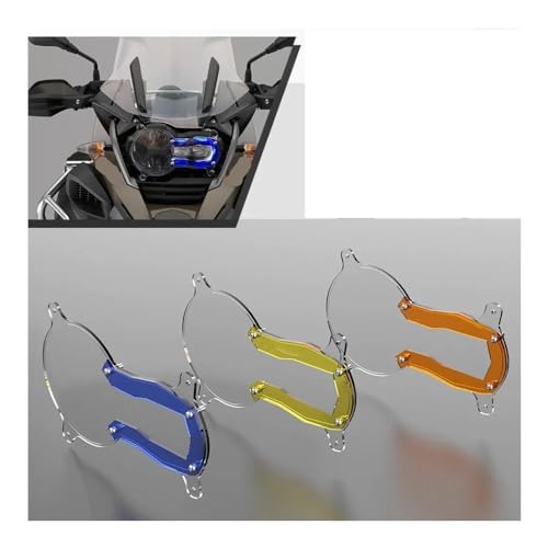 Grille phare moto orange couvercle protection calandre R1200GS