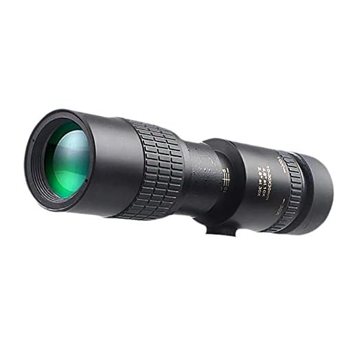 DONDOW Teleskop 10-30 gånger HD Hög Bak4 Prism Monokulär Teleskop Mobiltelefon Kamera Vattentät Bredvid Se Zooma Single-Tube Mini Telescope Sightseeing camping resa (Color : A)