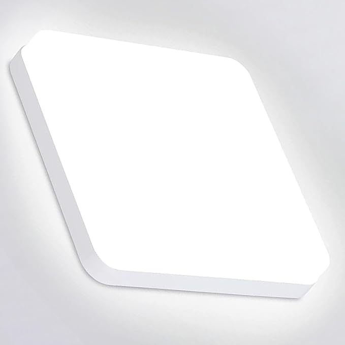 Eyesgood LED Slim Plafondlamp, Badkamerverlichting Plafond keukenlamp Wit Inbouwverlichting voor Kantoor, Keuken, Slaapkamer, Badkamer, Woonkamer